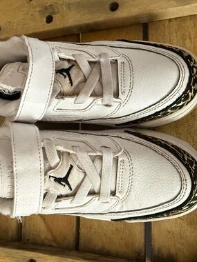 Jordan Kids' White and Black Low-Top Sneakers